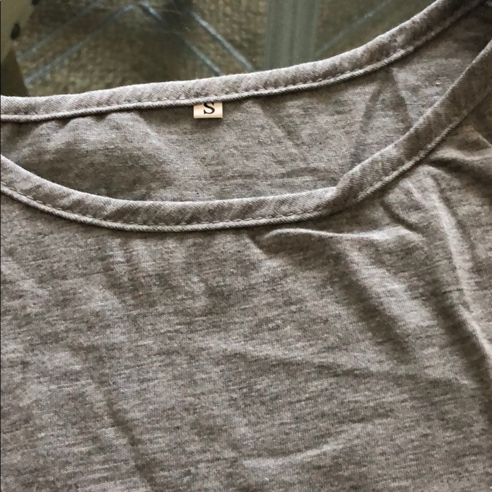 ✨Heather Gray Cotton Fitted Dress✨ - Picture 6 of 7